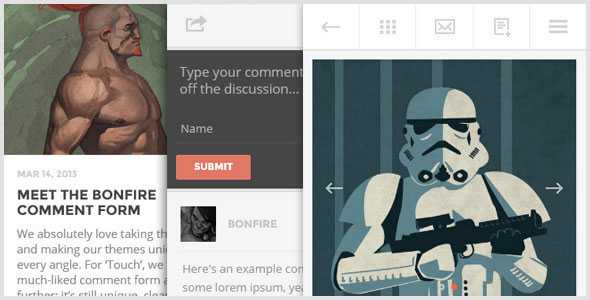 TOUCH - A Lighter-than-air WordPress Mobile Theme