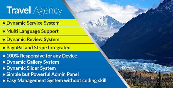 Travel Agency - Responsive Travel Agency Management System with Booking Engine