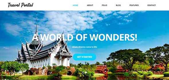 Travel Portal – Creativemarket HTML5 & CSS3 Template
