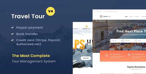 Travel Tour v4.1.5 - Tour Booking, Travel Booking Theme