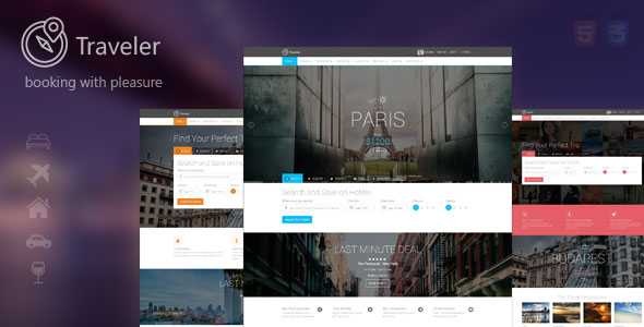Traveler - Themeforest Multipurpose Booking Template