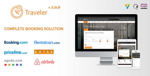 Traveler v2.0.0 - Travel/Tour/Booking WordPress Theme