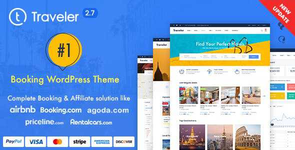 Traveler v2.7.4 - Travel Booking WordPress Theme
