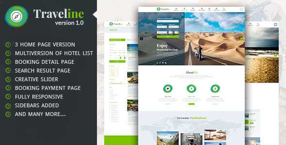 Traveline - Travel Hotel Booking WordPress Theme