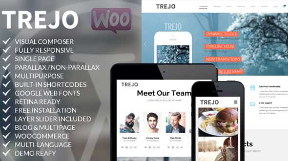 Trejo – Mojothemes Responsive One Page WordPress Theme