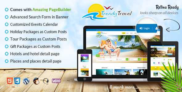 Trendy Travel v3.3 - Multipurpose Tour Package WP Theme