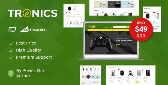 Tronics v3.5.1 - Multipurpose Stencil BigCommerce Theme