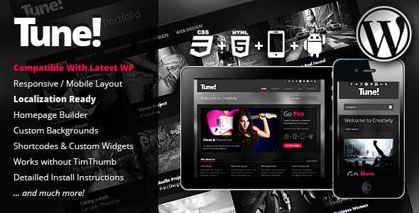 Tune - Themeforest Responsive Creative Business WP Theme