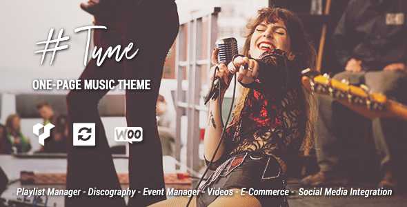 Tune v1.6.1 - One-Page Music WordPress Theme