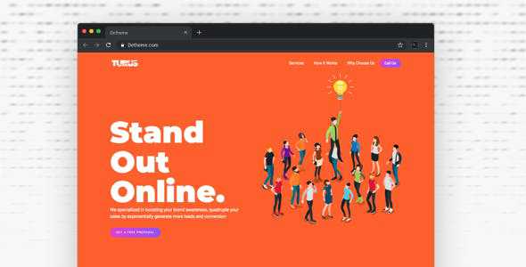 Turus v1.0 - Digital Marketing Agency One-Page HTML Templates