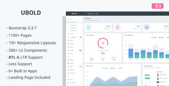Ubold v2.1 - Responsive Web App Kit