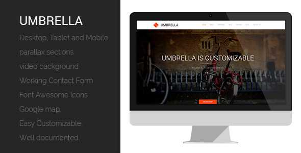 Umbrella - One Page MUSE Template