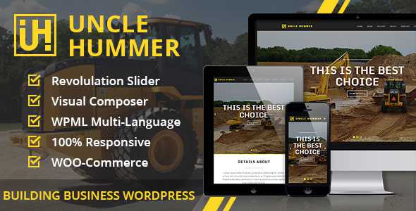 Uncle Hummer v2.1.3 - Responsive WordPress Building Theme