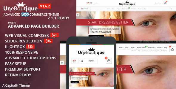 Une Boutique - Themeforest Advanced WooCommerce Theme