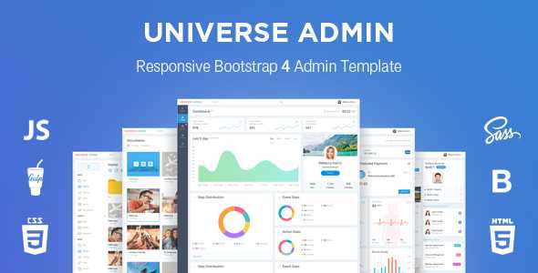 UniverseAdmin - Powerful & Responsive Bootstrap 4 Admin Template