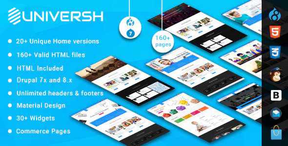 Universh - MultiPurpose Drupal 7 - 8.x Theme