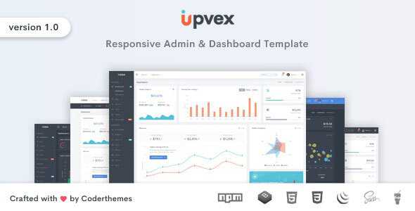 Upvex v1.0.0 - Responsive Admin & Dashboard Template