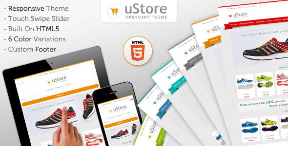 THEMEFOREST USTORE PREMIUM OPENCART 1.5.2.1 THEME