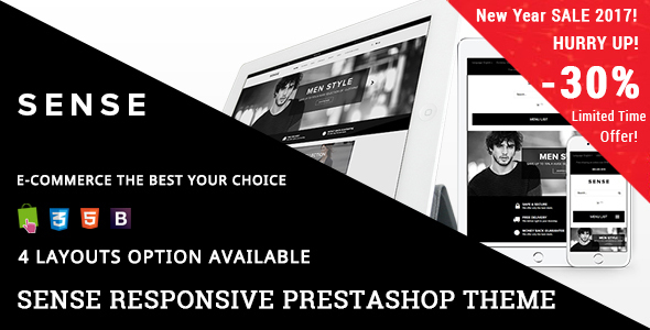 SENSE - RESPONSIVE PRESTASHOP THEME
