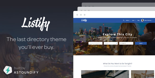 LISTIFY V1.7.1 - THEMEFOREST WORDPRESS DIRECTORY THEME
