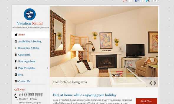 Vacation Rental - Templatic Wordpress Theme