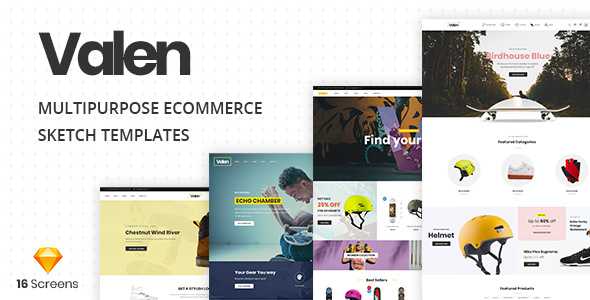 Valen - A Multi-Concept Ecommerce Sketch Template