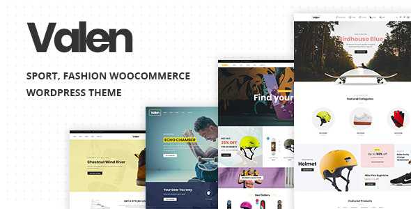 Valen v1.5 - Sport, Fashion WooCommerce WordPress Theme