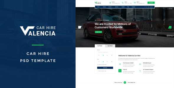 Valencia v1.0 - Car Hire PSD Template