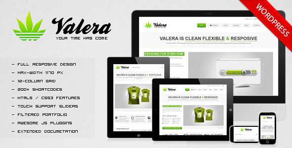VALERA - Responsive WordPress Theme
