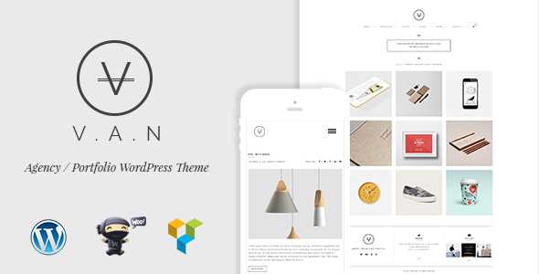 VAN v2.1.1 - Minimalist Agency, Photo Gallery Shop Theme