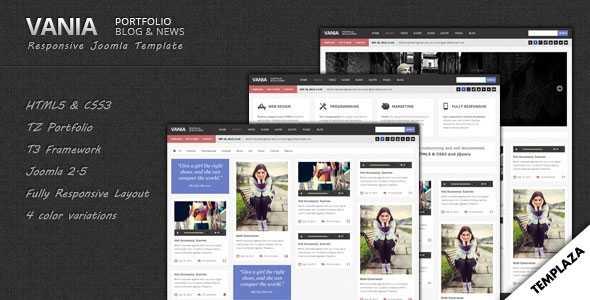 Vania - TemPlaza Responsive Joomla 2.5 Template