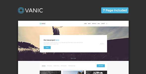 Vanic - Clean Multipurpose Portfolio Muse Template