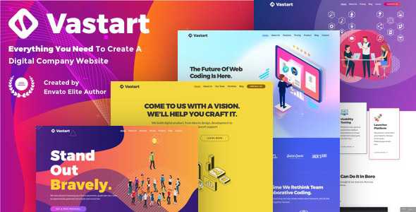 Vastart v1.2.14 - Digital Company & Startup WordPress Theme