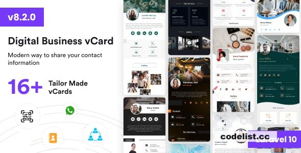 VCard SaaS v8.2.0 - Digital Business Card Builder SaaS - Laravel VCard Saas