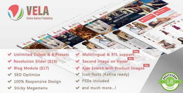 Vela - Themeforest Responsive Prestashop Theme