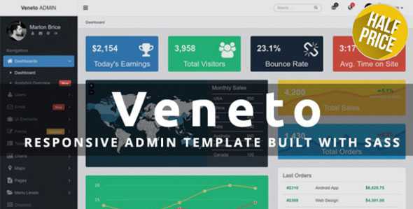 Veneto - Creativemarket Responsive Admin Template