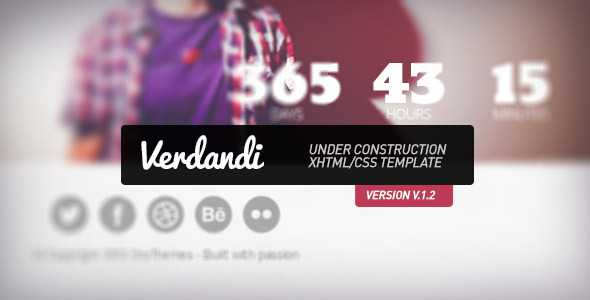 Verdandi - Themeforest Under Construction Page