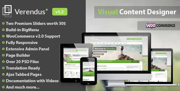 Verendus - Themeforest Corporate Multi-Purpose WordPress Theme