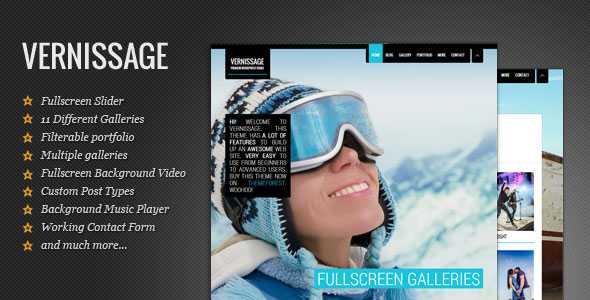 Vernissage - Themeforest Responsive Photography Theme
