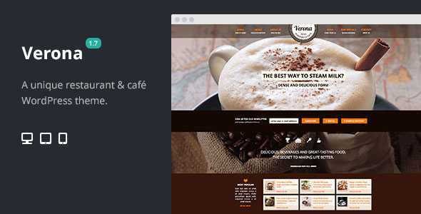 Verona - Themeforest Restaurant Cafe Responsive WP Theme