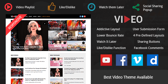 Video v2.1.11 – Best Video WordPress Theme for Bloggers