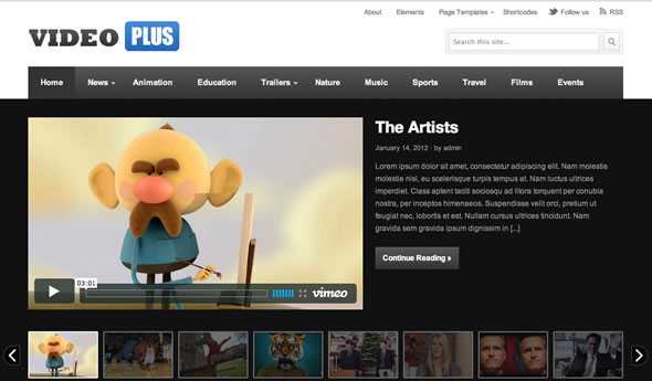 VideoPlus Themejunkie Wordpress Theme