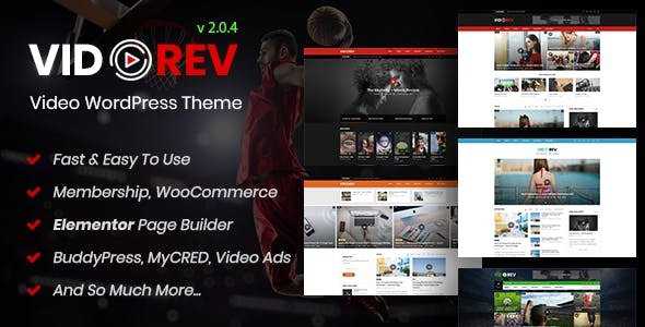 VidoRev v2.0.4 - Video WordPress Theme