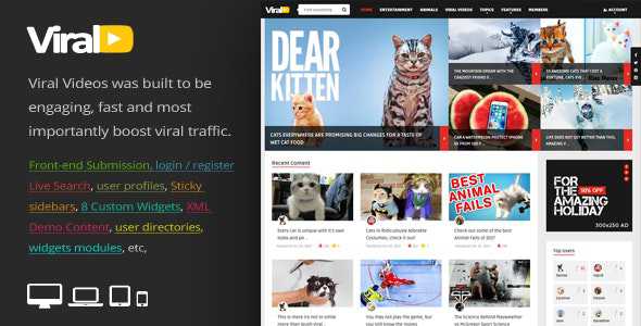 ViralVideo v2.1 - Responsive Magazine WordPress Theme