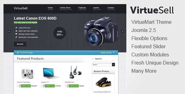 VirtueSell - Themeforest Joomla VirtueMart Template