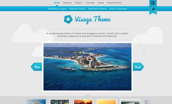 Visage - RocketTheme Wordpress Template
