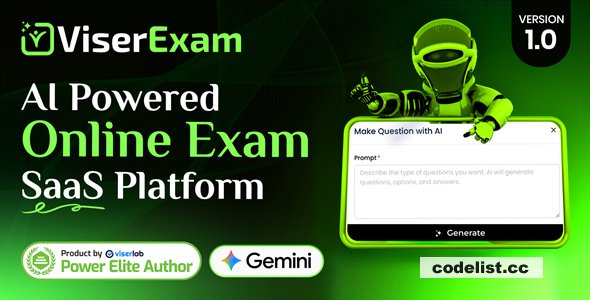 ViserExam v1.0 - AI Powered Online Exam SaaS Platform