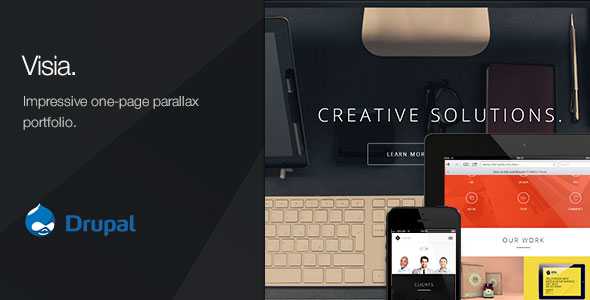 Visia - Responsive One Page Drupal Theme