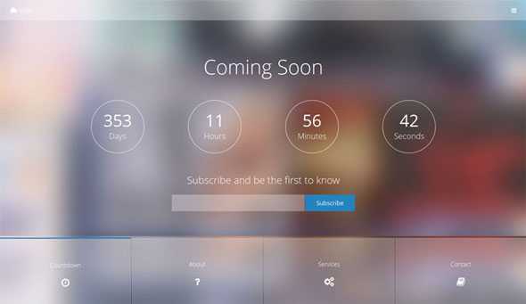 Visio - Responsive Coming Soon Template