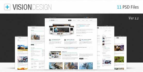 Vision Design - Themeforest Premium PSD Template